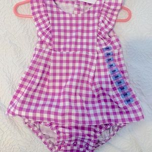 Carters plaid onesie/romper